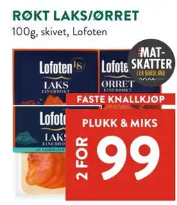 Jacobs RØKT LAKS/ØRRET tilbud