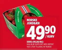 Meny NORSKE JORDBÆR tilbud