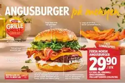 Meny FERSK NORSK ANGUSBURGER tilbud