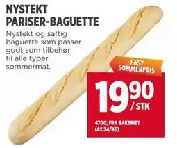 Meny NYSTEKT PARISER-BAGUETTE tilbud