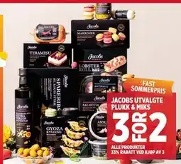 Meny JACOBS UTVALGTE PLUKK & MIKS tilbud