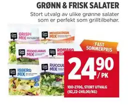 Meny GRØNN & FRISK SALATER tilbud