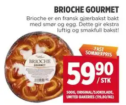 Meny BRIOCHE GOURMET tilbud