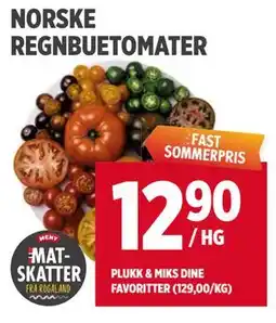 Meny NORSKE REGNBUETOMATER tilbud