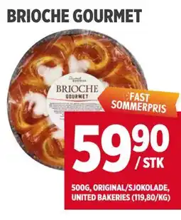 Meny BRIOCHE GOURMET tilbud