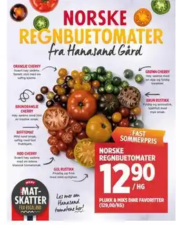 Meny NORSKE REGNBUETOMATER tilbud