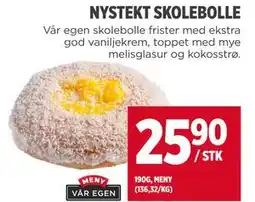 Meny NYSTEKT SKOLEBOLLE tilbud