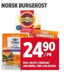 Meny NORSK BURGEROST tilbud
