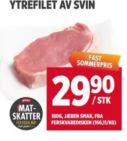 Meny YTREFILET AV SVIN tilbud