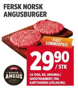 Meny FERSK NORSK ANGUSBURGER tilbud