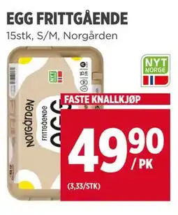 Meny EGG FRITTGÅENDE tilbud