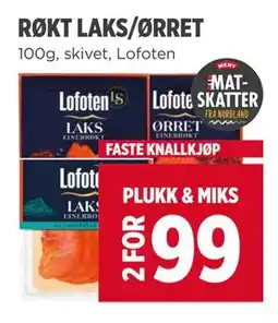 Meny RØKT LAKS/ØRRET tilbud