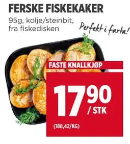 Meny FERSKE FISKEKAKER tilbud