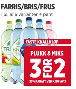 Meny FARRIS/BRIS/FRUS tilbud