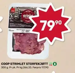 Matkroken COOP STRIMLET STORFEKJØTT tilbud