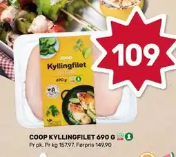 Matkroken COOP KYLLINGFILET 690 G tilbud