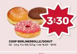 Matkroken COOP BERLINERBOLLE/DONUT tilbud