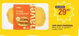 Coop Prix COOP CRISPY FISKEBURGER tilbud