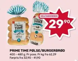 Matkroken PRIME TIME PØLSE/BURGERBRØD tilbud