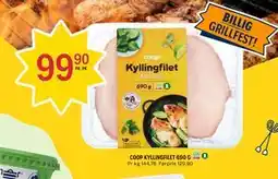 Coop Prix COOP KYLLINGFILET 690 G tilbud