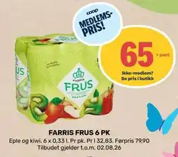 Matkroken FARRIS FRUS 6 PK, Medlemspris tilbud