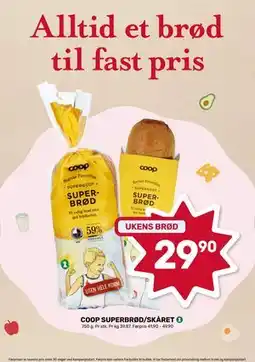 Matkroken COOP SUPERBRØD/SKÅRET tilbud