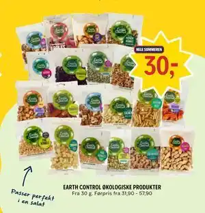 Coop Prix EARTH CONTROL ØKOLOGISKE PRODUKTER tilbud