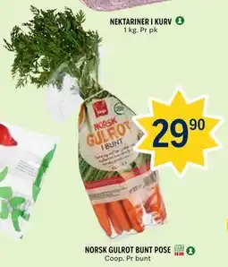 Coop Prix NORSK GULROT BUNT POSE tilbud
