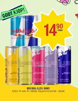 Coop Prix RED BULL 0,25 L BOKS tilbud