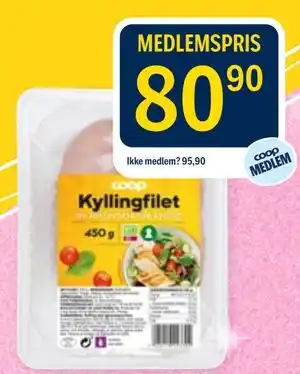 Coop Prix Kyllingfilet tilbud