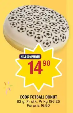 Coop Prix COOP FOTBALL DONUT tilbud