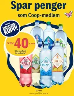 Coop Prix ALL FARRIS, Medlemspris tilbud