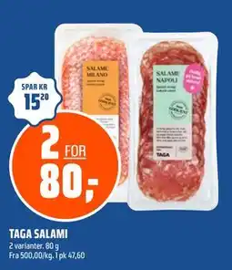 Coop Obs TAGA SALAMI tilbud