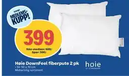 Coop Obs Høie DownFeel fiberpute 2 pk tilbud