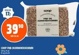 Coop Obs COOP FRØ-/KORNKNEKKEBRØD tilbud