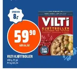 Coop Obs VILTI KJØTTBOLLER tilbud