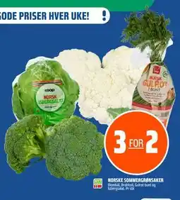 Coop Obs NORSKE SOMMERGRØNSAKER tilbud