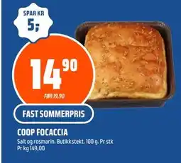 Coop Obs COOP FOCACCIA tilbud