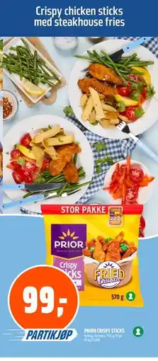 Coop Obs PRIOR CRISPY STICKS tilbud