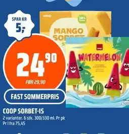 Coop Obs COOP SORBET-IS tilbud