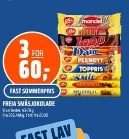 Coop Obs FREIA SMÅSJOKOLADE tilbud