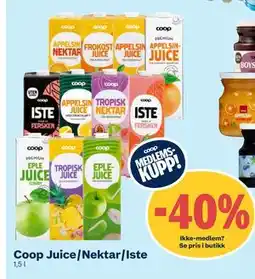 Coop Obs Coop Juice/Nektar/Iste tilbud