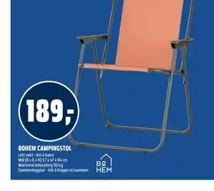 Coop Obs BOHEM CAMPINGSTOL tilbud