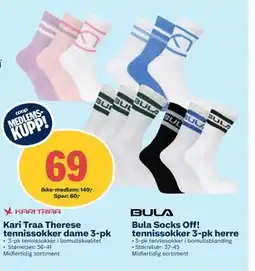 Coop Obs Kari Traa Therese tennissokker dame 3-pk tilbud