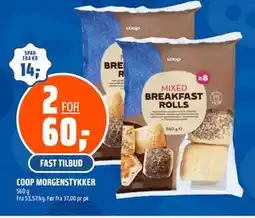 Coop Obs COOP MORGENSTYKKER tilbud