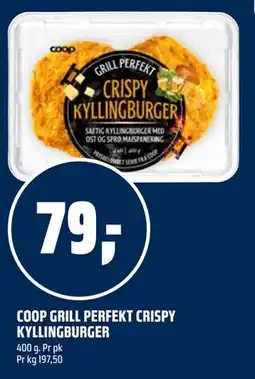 Coop Obs COOP GRILL PERFEKT CRISPY KYLLINGBURGER tilbud