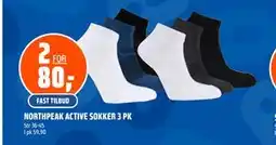 Coop Obs NORTHPEAK ACTIVE SOKKER 3 PK tilbud