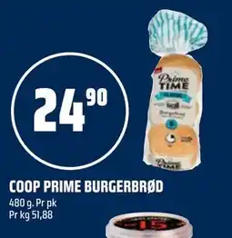 Coop Obs COOP PRIME BURGERBRØD tilbud