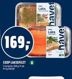 Coop Obs COOP LAKSEFILET tilbud