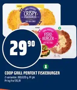 Coop Obs COOP GRILL PERFEKT FISKEBURGER tilbud